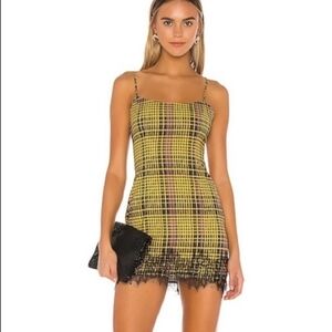 Lovers + Friends Small Keats Plaid Mini Dress Y2K